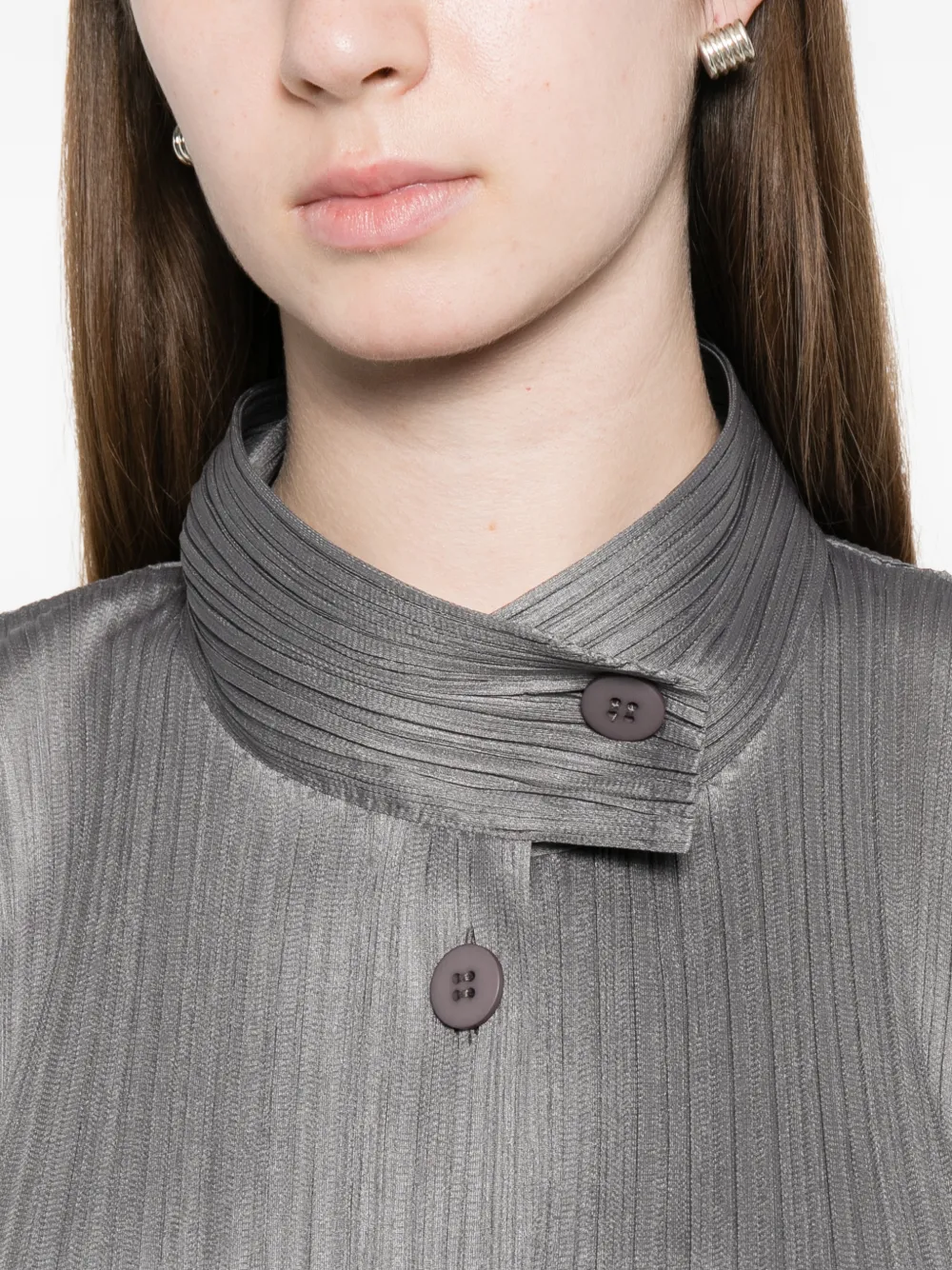 Pleats Please Issey Miyake Skyline プリーツ コート | グレー