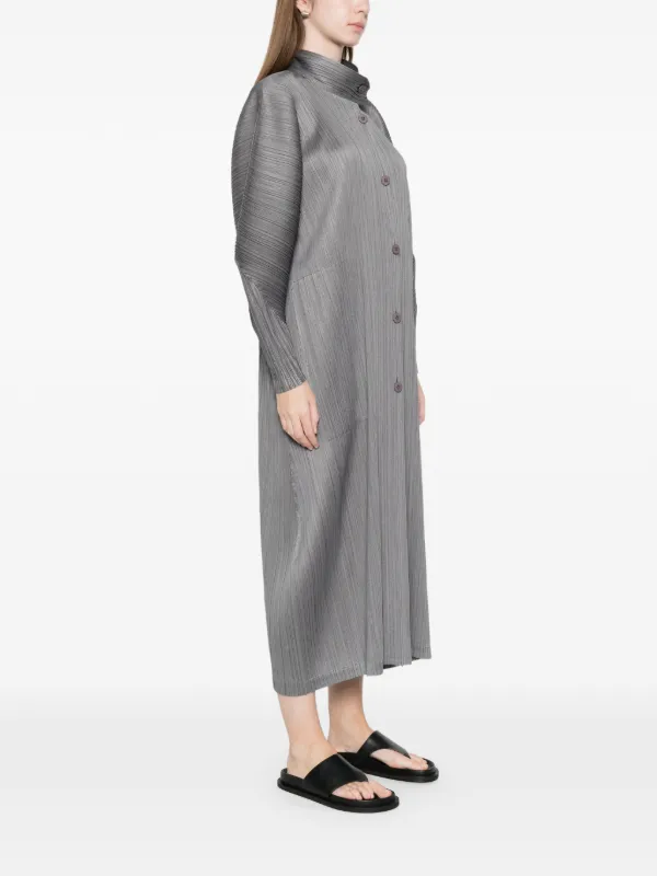 Pleats Please Issey Miyake Skyline プリーツ コート | グレー