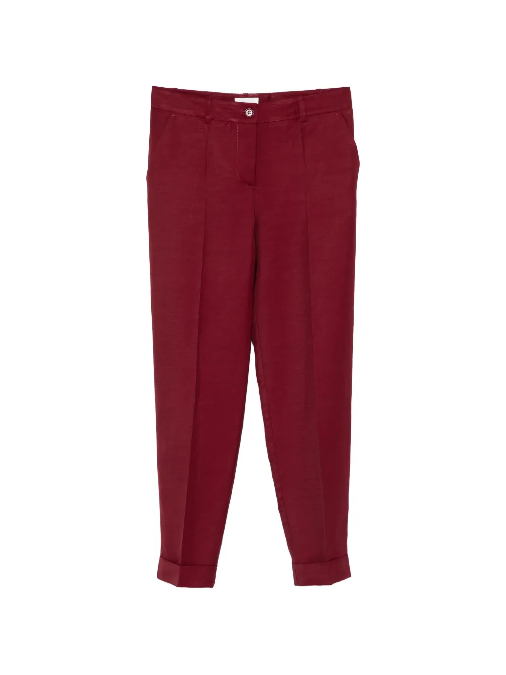 P.A.R.O.S.H. Raisa button tailored trousers - Rosso