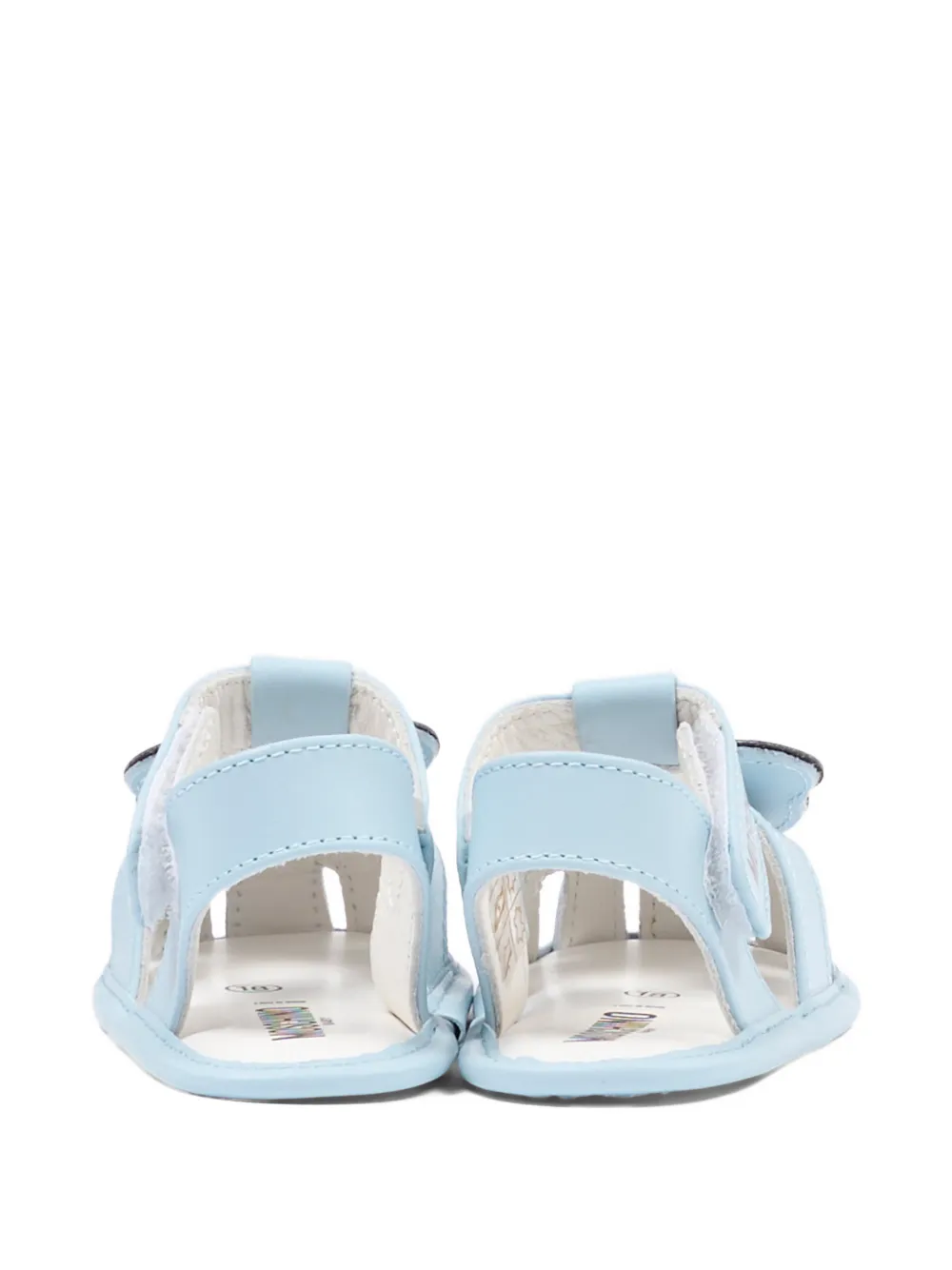 Moschino Kids Bear-appliqué pre-walkers Blauw