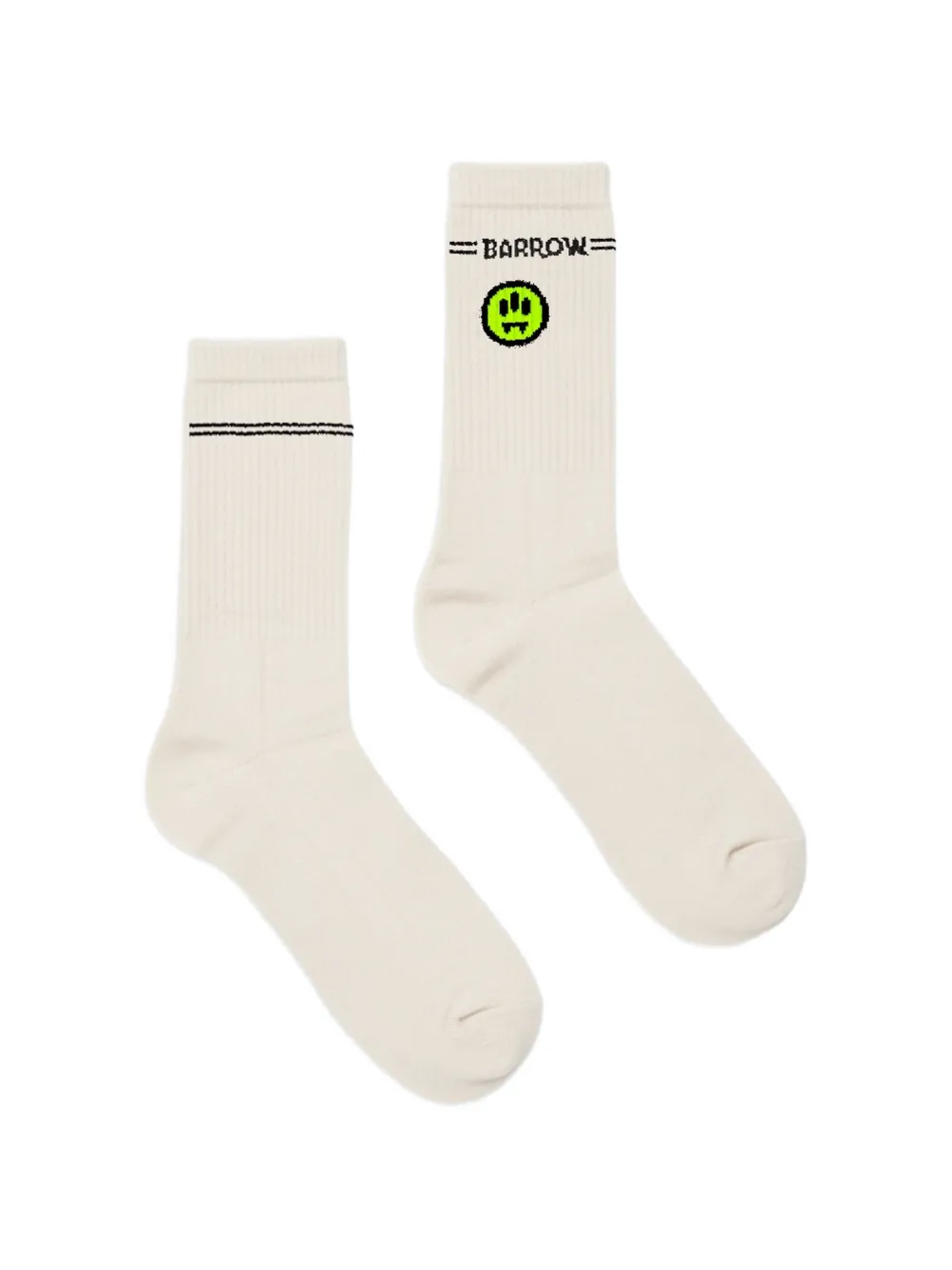 BARROW ribbed smiley socks - Toni neutri