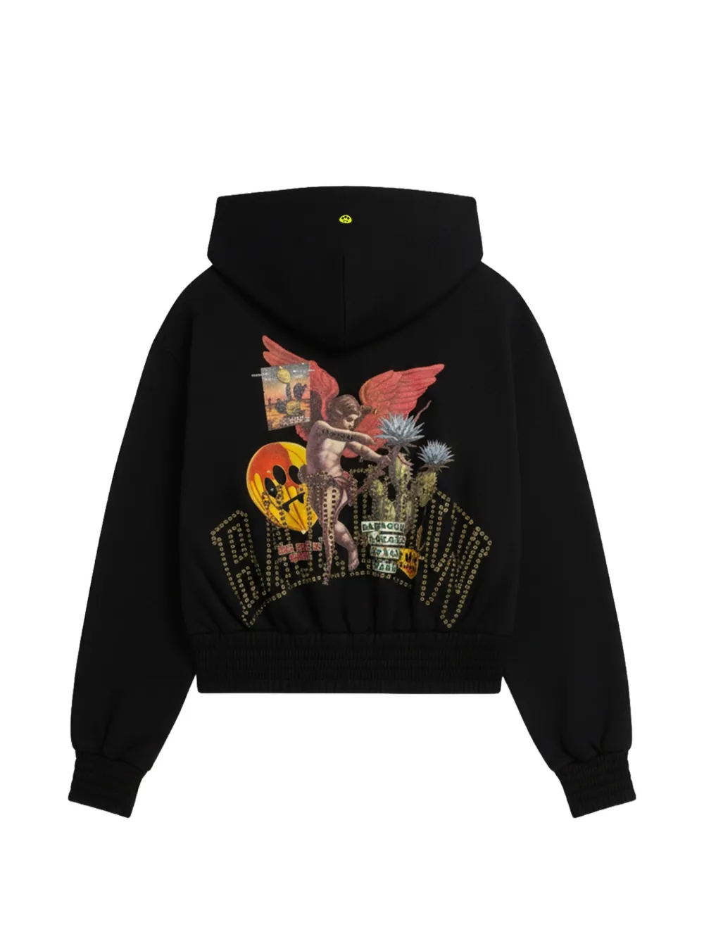 BARROW Hoodie met print Zwart