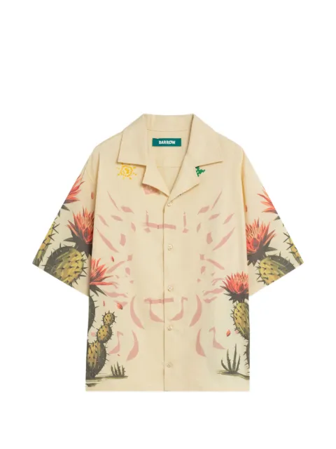 BARROW cactus-print short-sleeve shirt