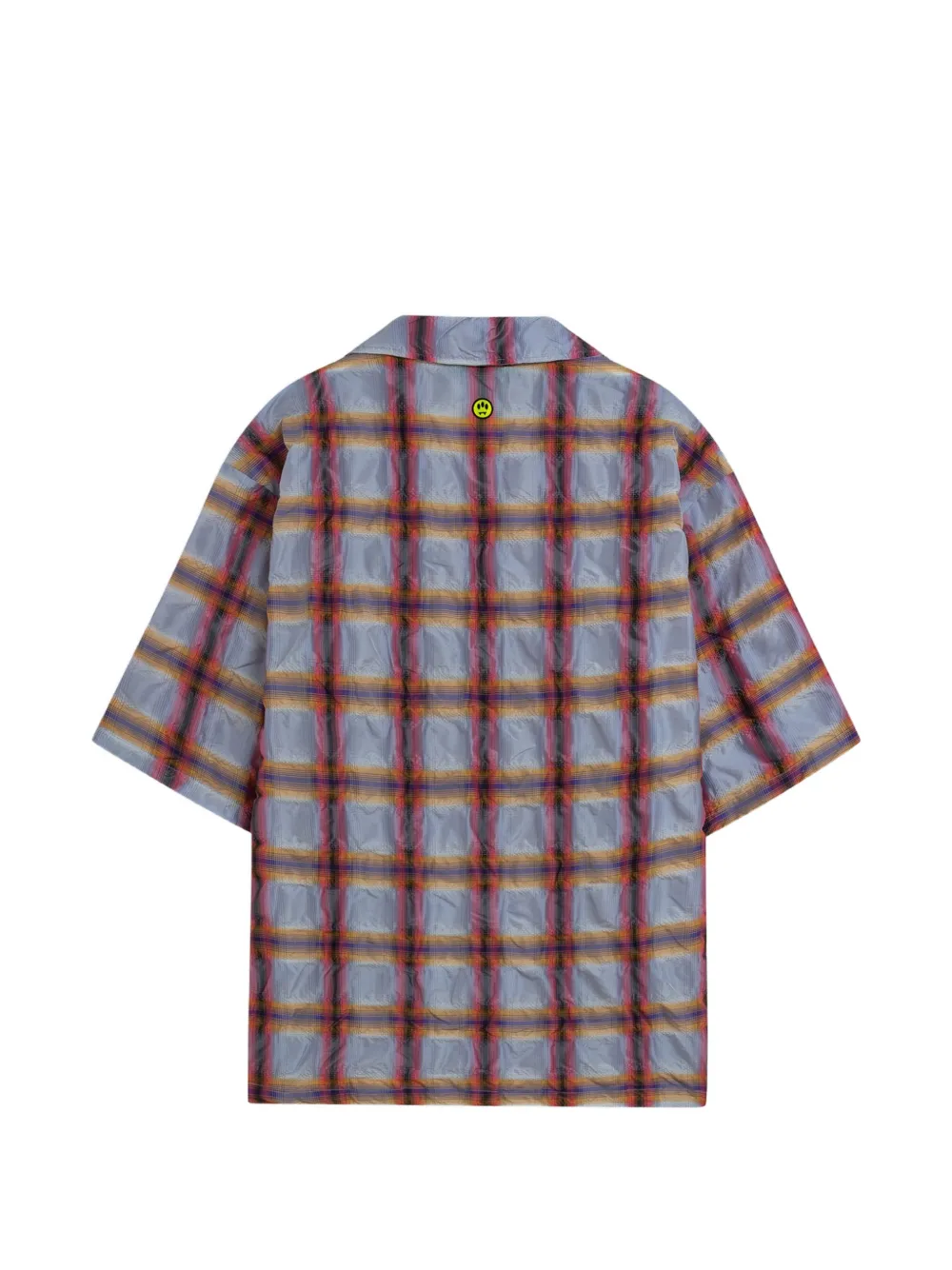 BARROW patch plaid shirt