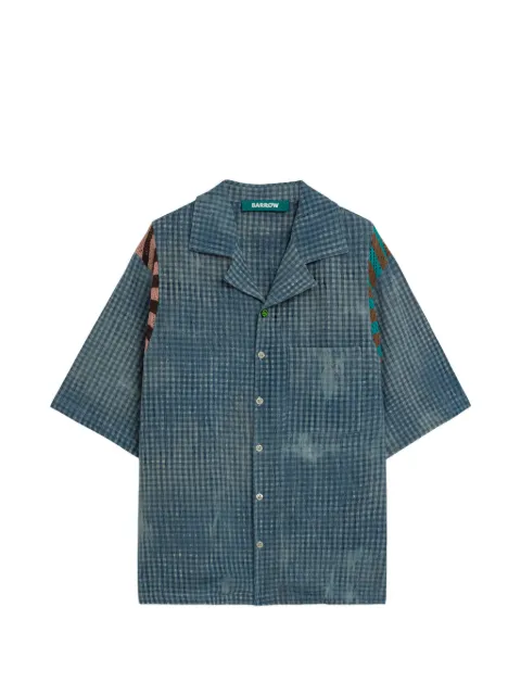BARROW check short-sleeve shirt