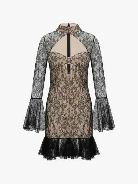 OCCLEUS Celine fluted mini dress
