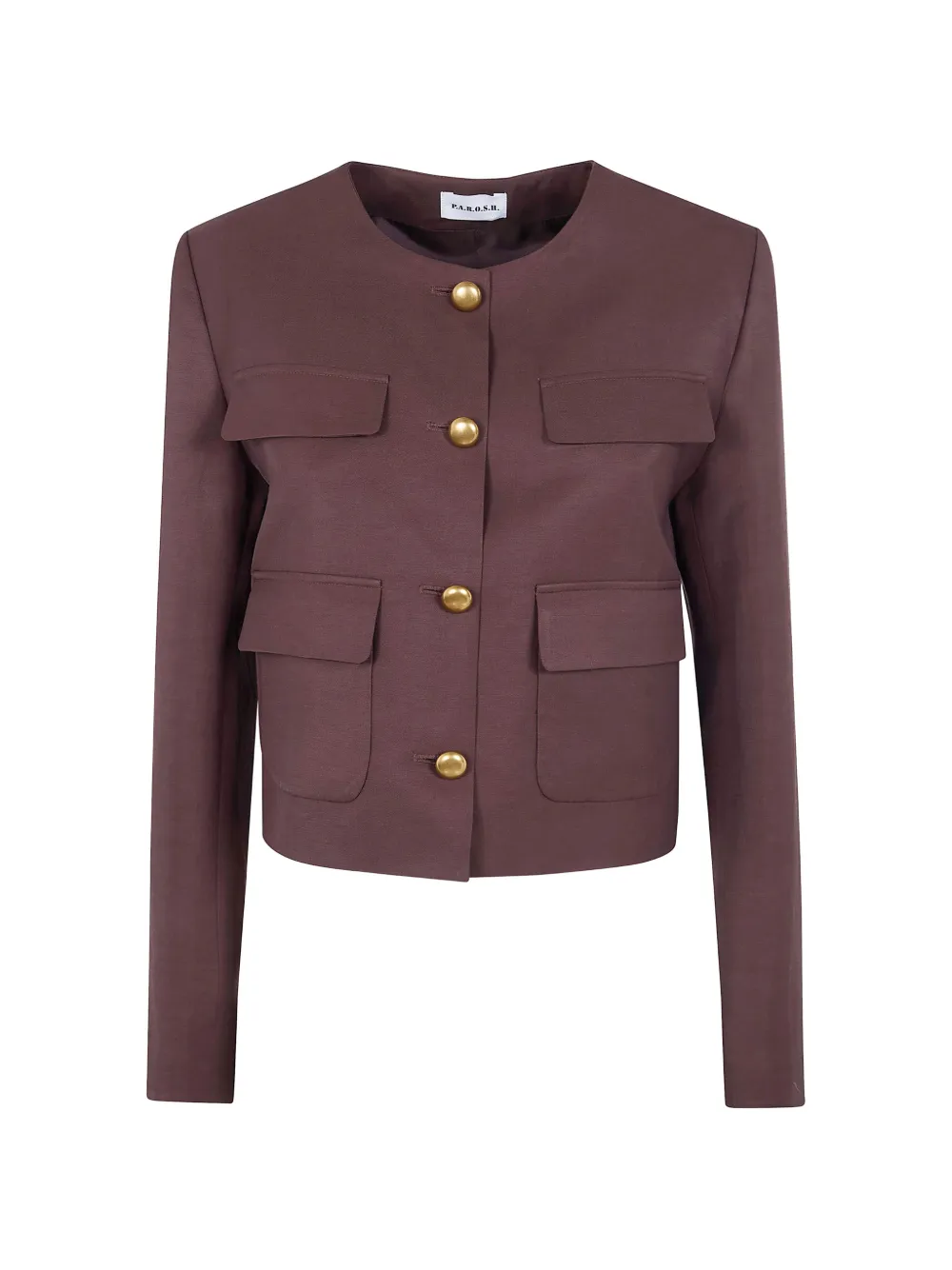P.A.R.O.S.H. pocket-button jacket - Viola