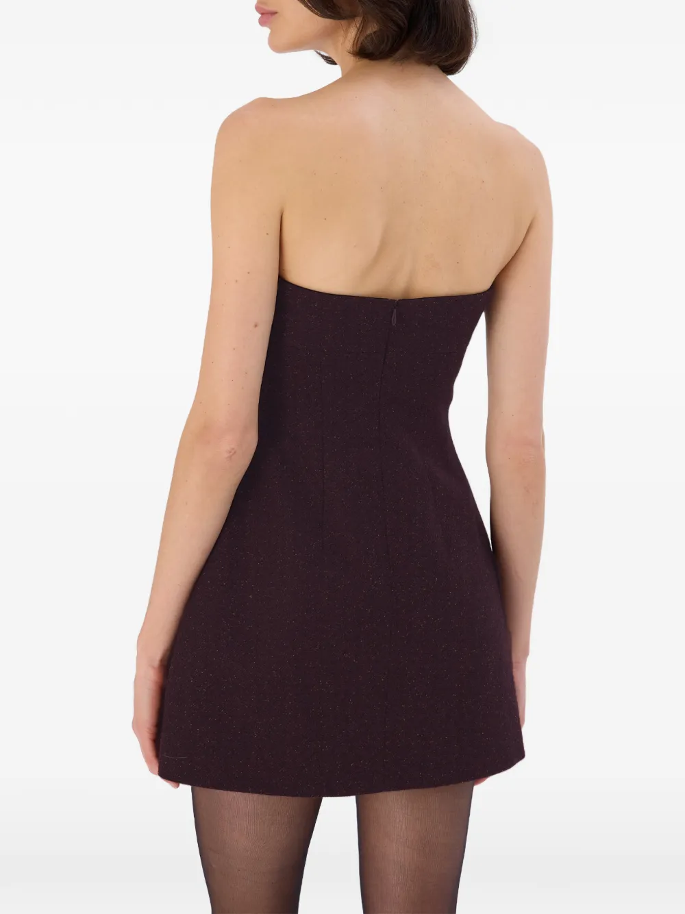 OCCLEUS Liv strapless mini-jurk Paars