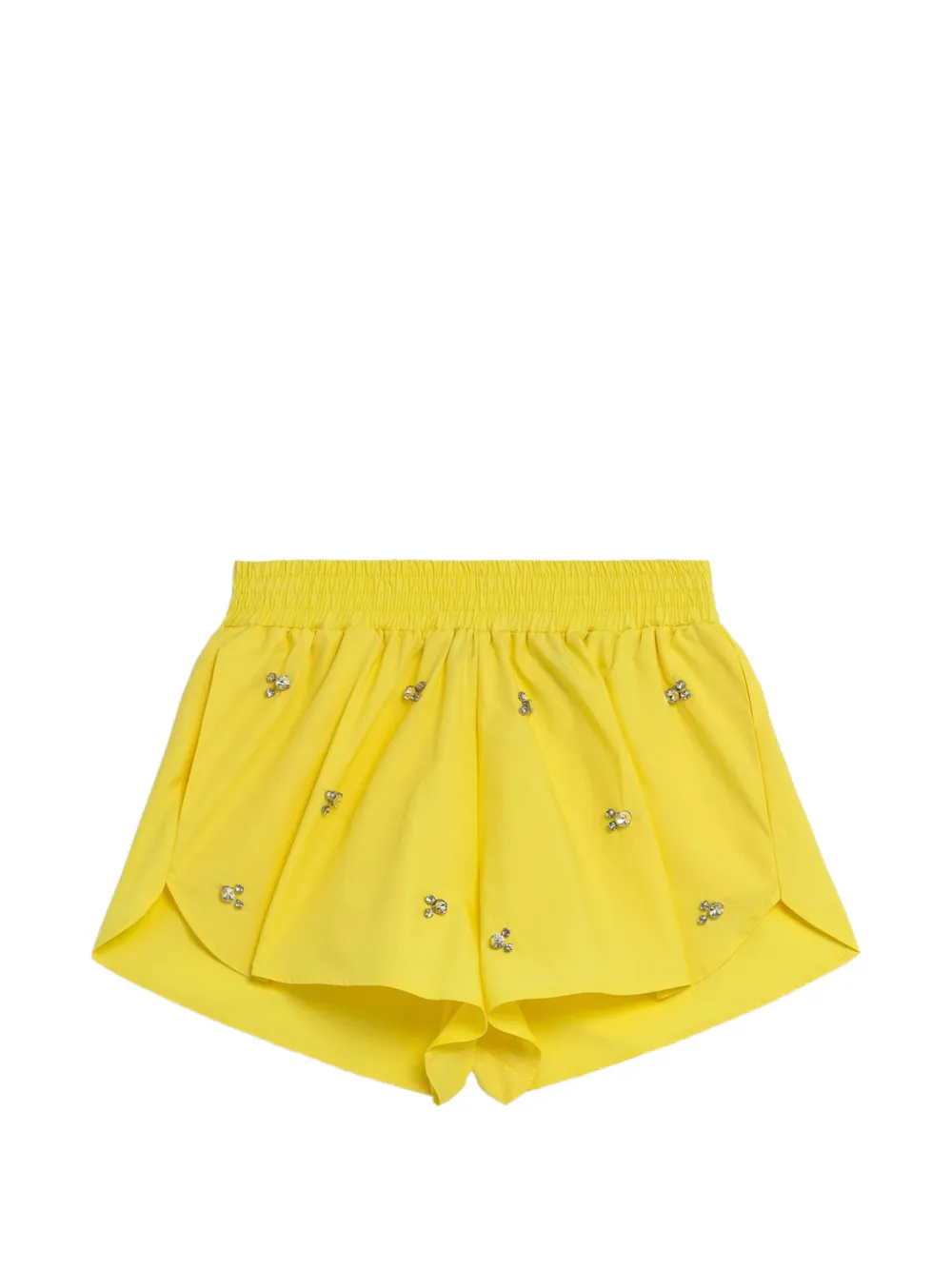 A Paper Kid Shorts Popline con decorazione - Giallo