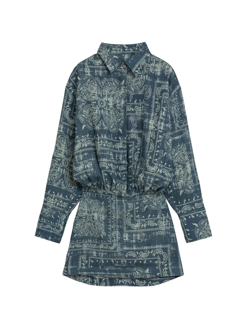 A Paper Kid Abito con arricciatura - Blu