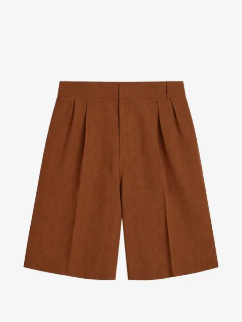 A Paper Kid pleated linen shorts