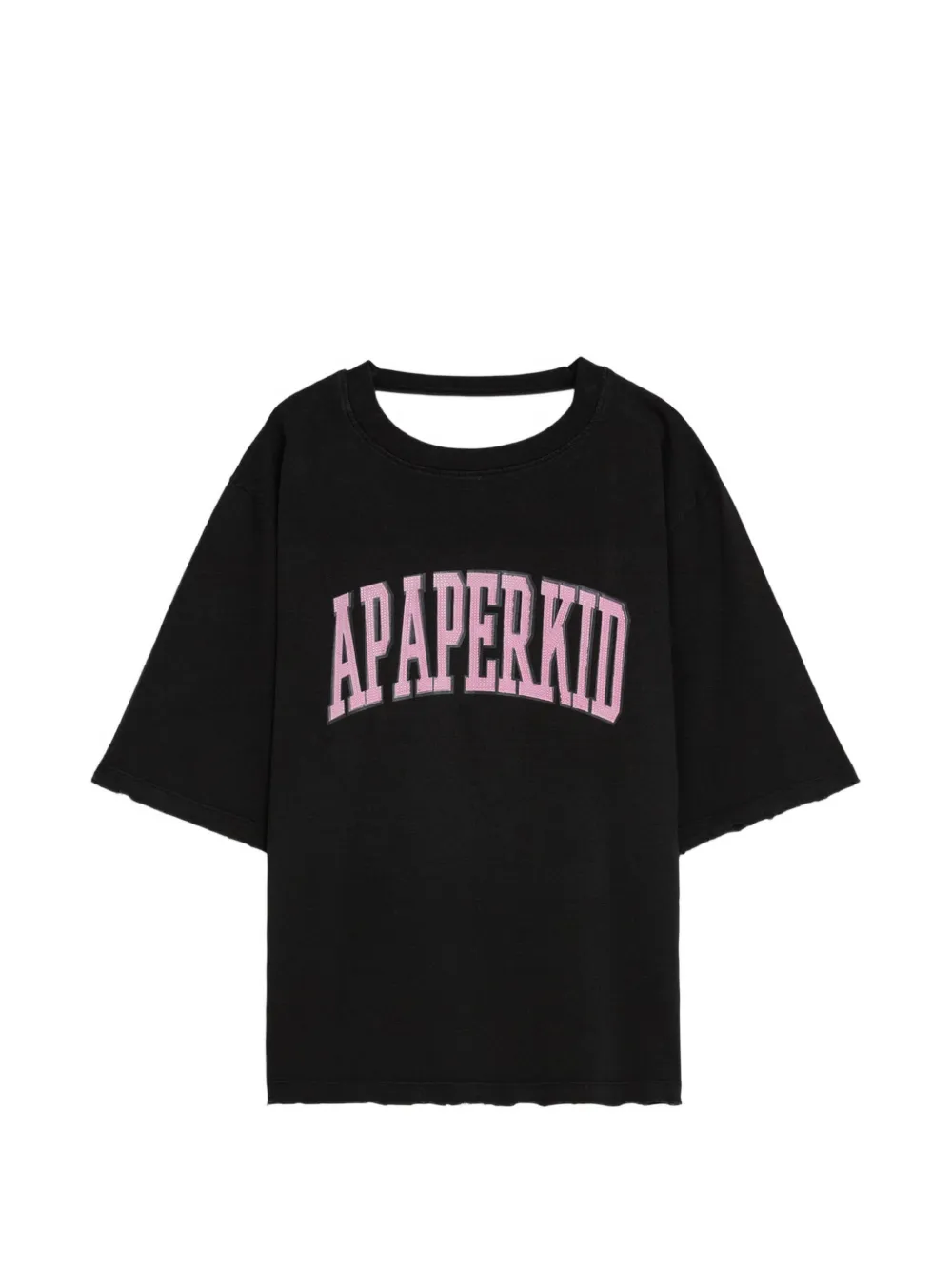 A Paper Kid T-shirt con cut-out - Nero