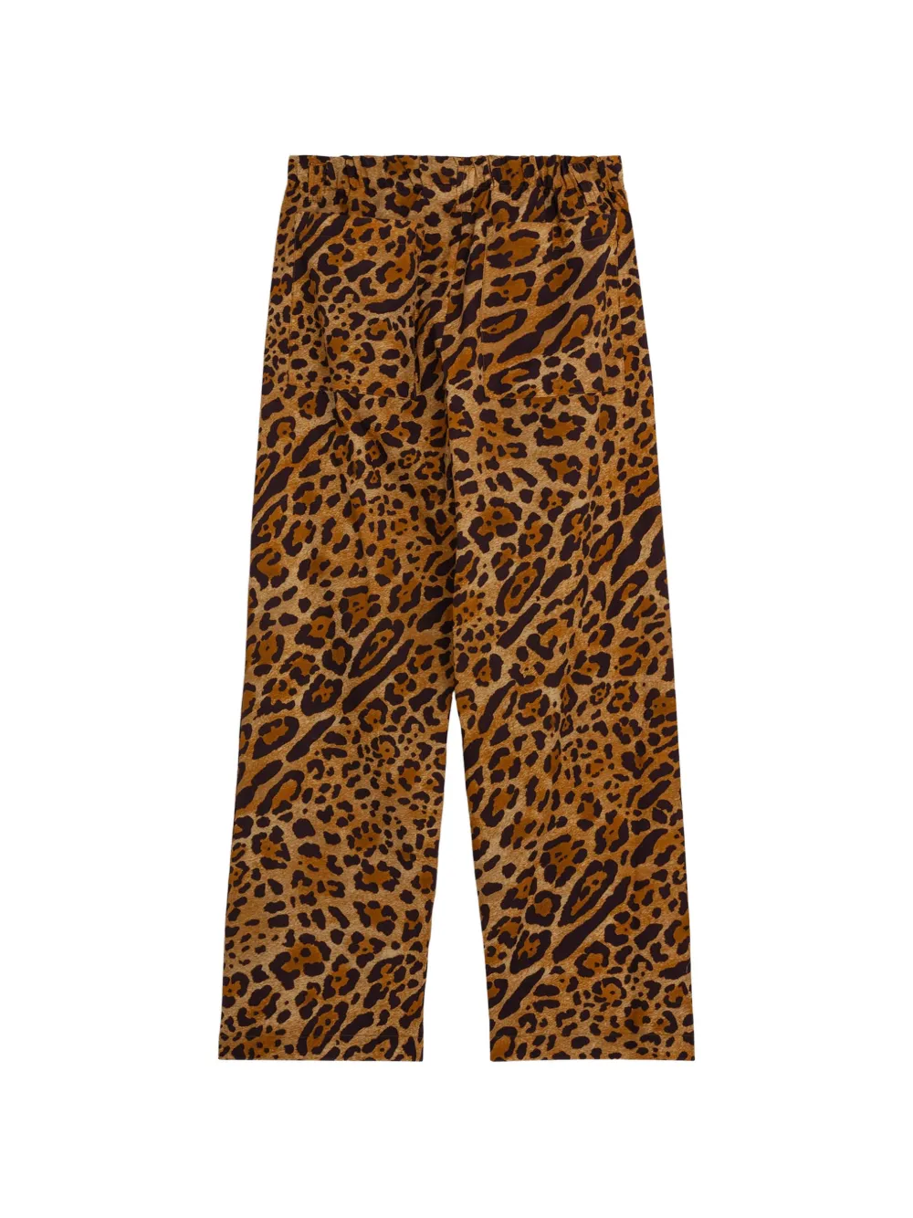 A Paper Kid Broek met dierenprint Beige