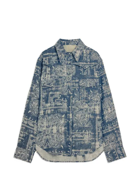 A Paper Kid buttoned paisley-print shirt
