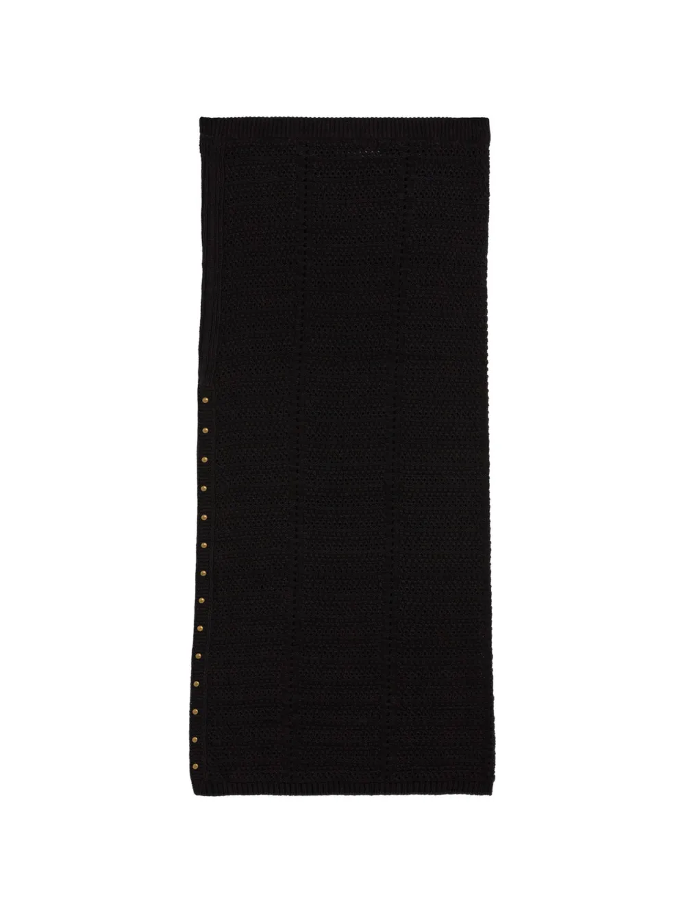  A Paper Kid Knitted Stud Skirt - Black 