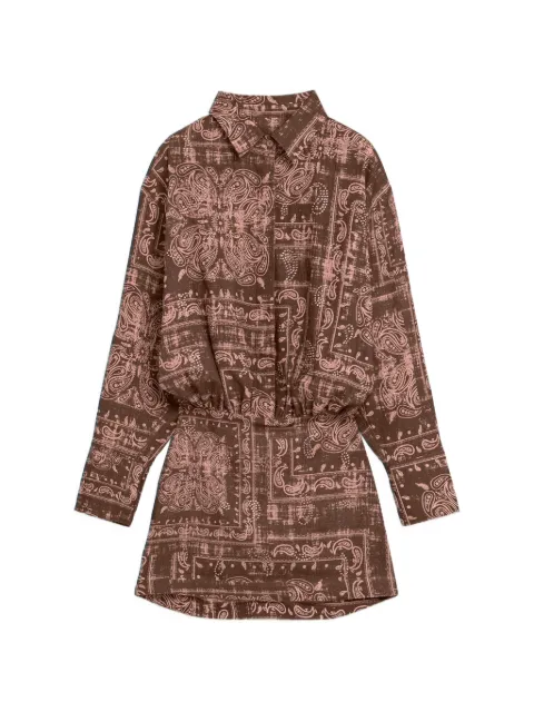 A Paper Kid vestido corto con estampado de cachemira