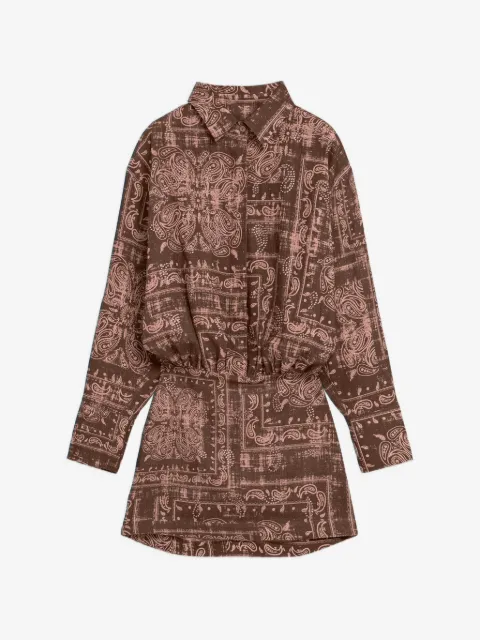 A Paper Kid Vestido com estampa paisley