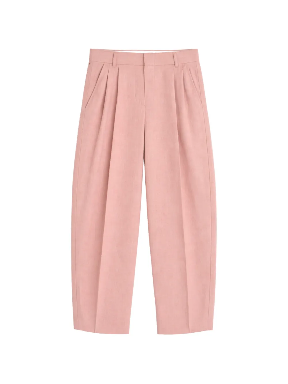 A Paper Kid Pantaloni affusolati con pieghe - Rosa