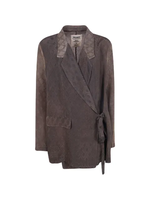 Uma Wang printed wrap jacket