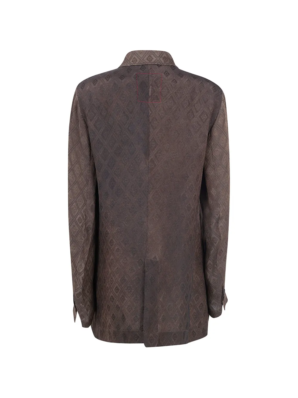  Uma Wang Printed Wrap Jacket - Brown 