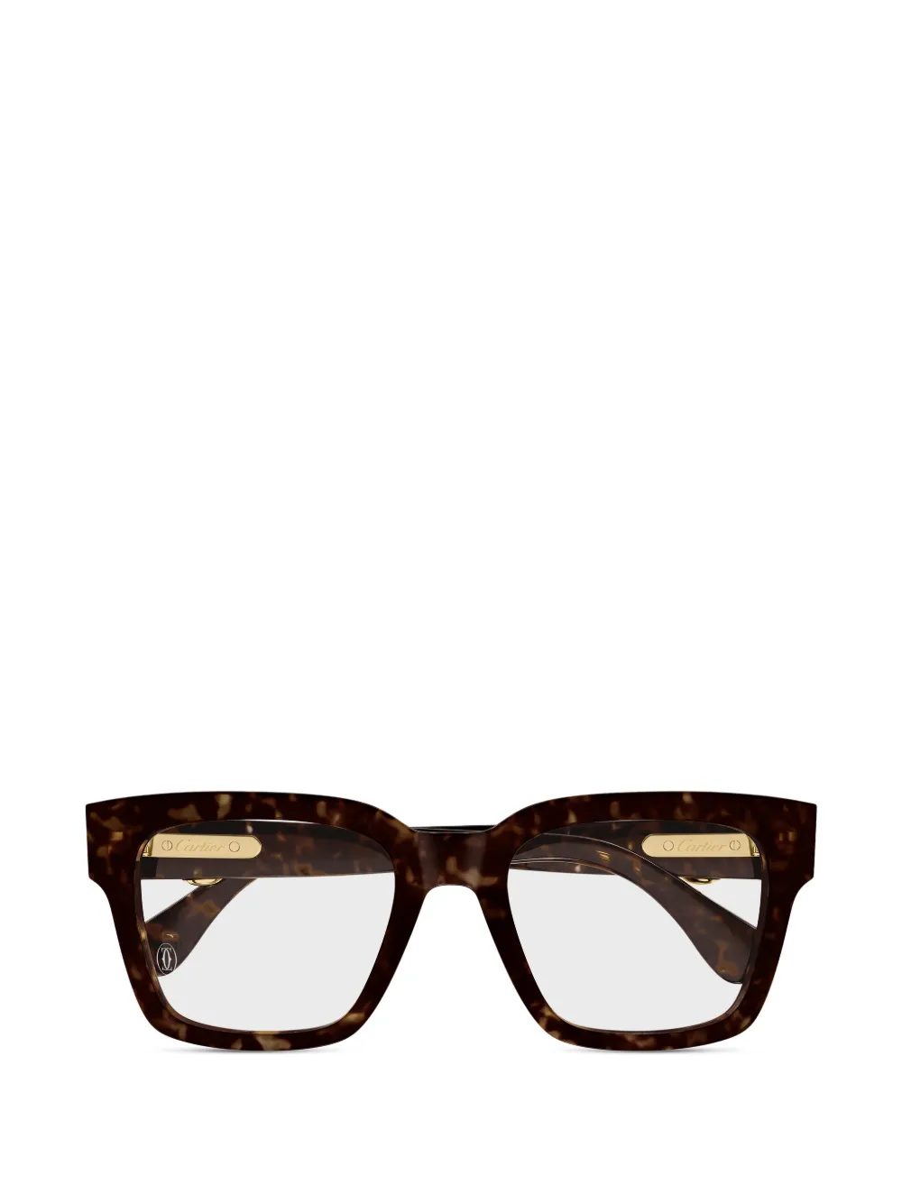Cartier Eyewear square-frame glasses - Marrone