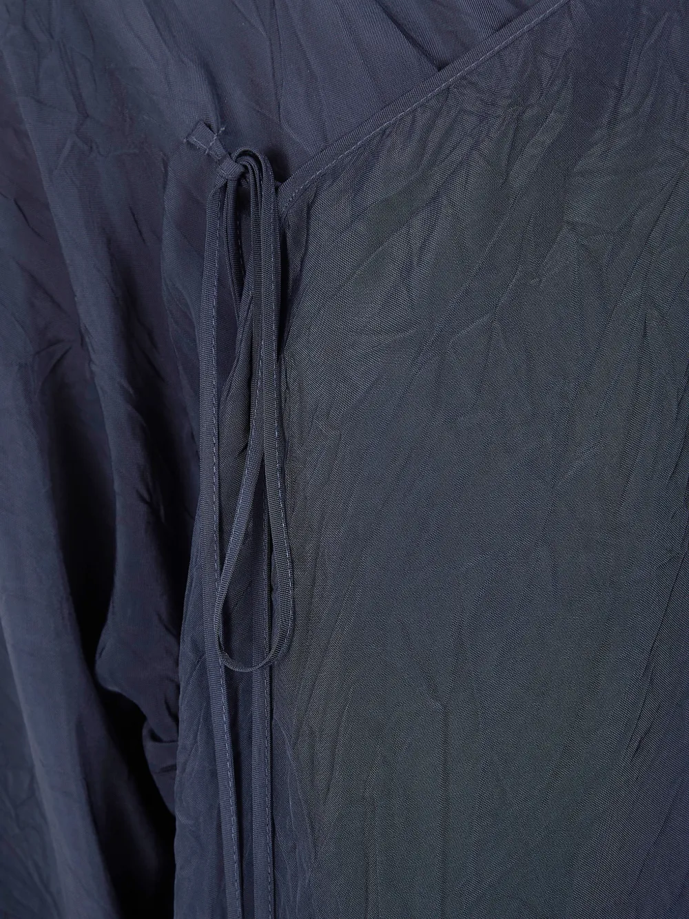  Uma Wang Tie-side Blouse - Blue 