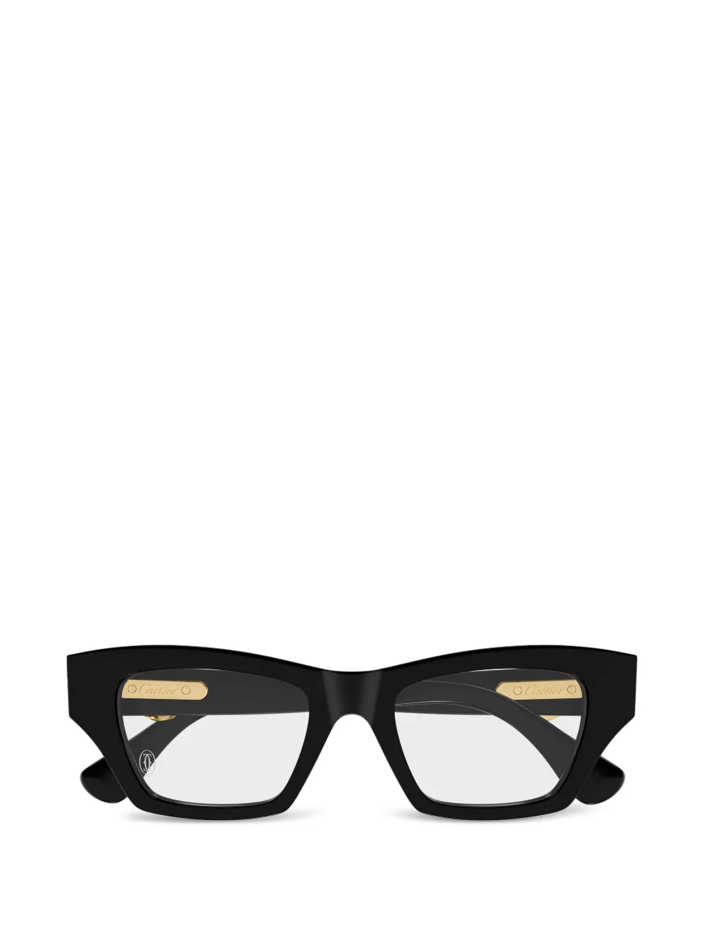 Cartier Eyewear browline glasses - Nero