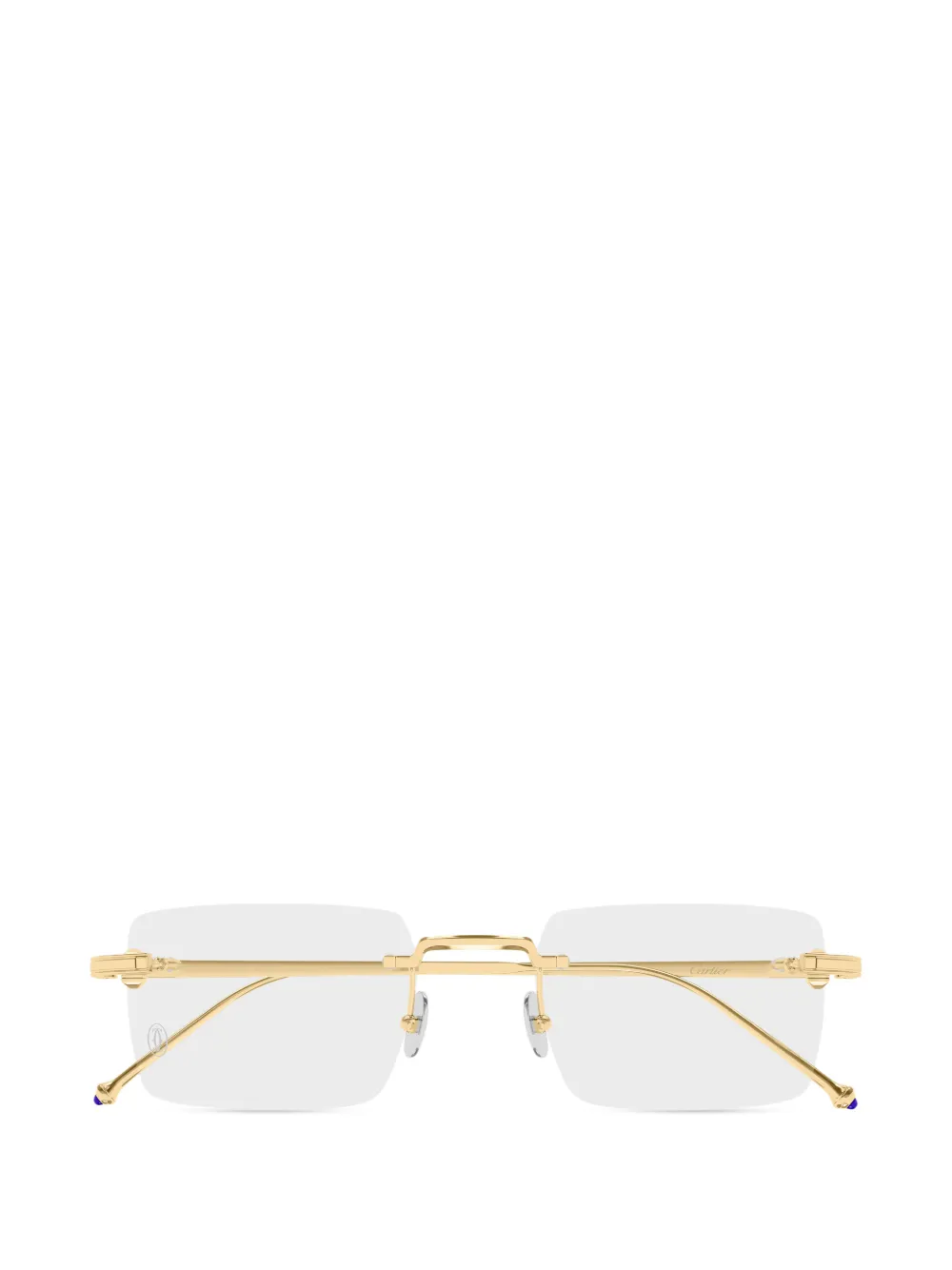 Cartier Eyewear rimless rectangle glasses - Oro