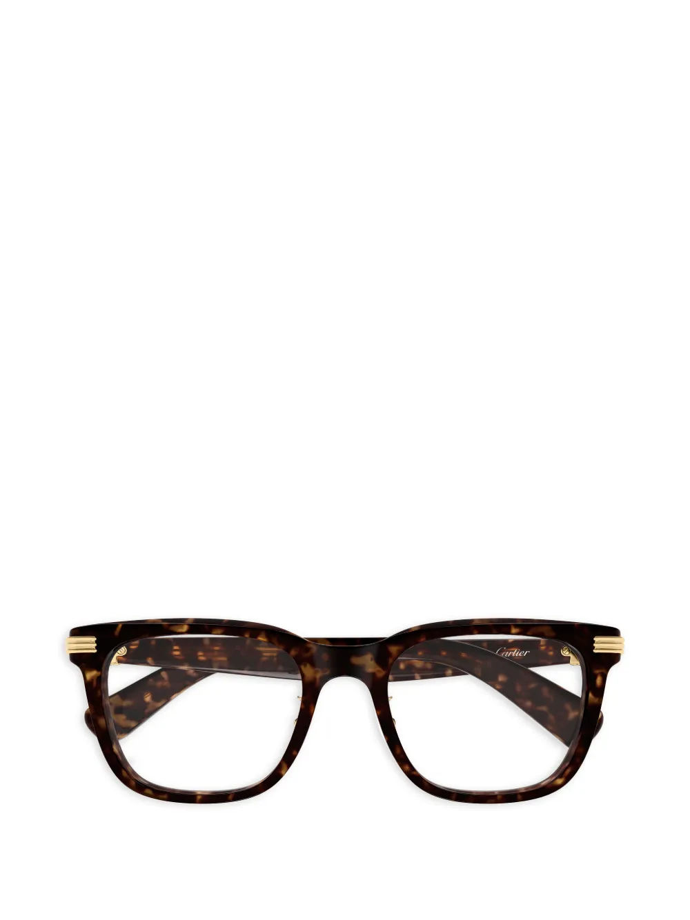 Cartier Eyewear tortoiseshell-detail glasses - Marrone