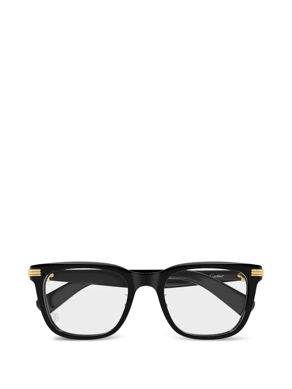Cartier Eyewear gold-tone square-frame glasses - Nero