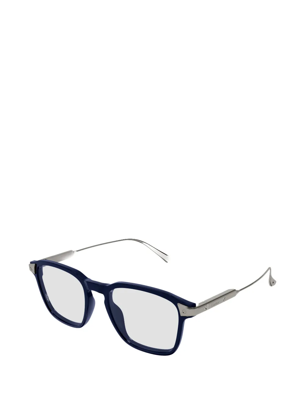 Cartier Eyewear Square Glasses in Blue, view 2