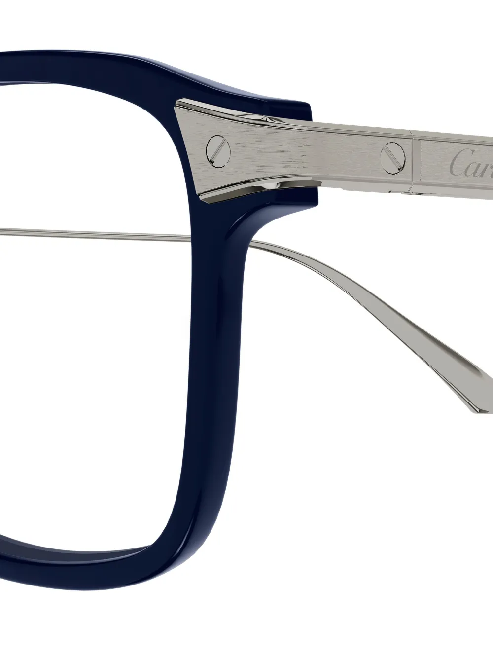 Cartier Eyewear Square Glasses in Blue, view 3