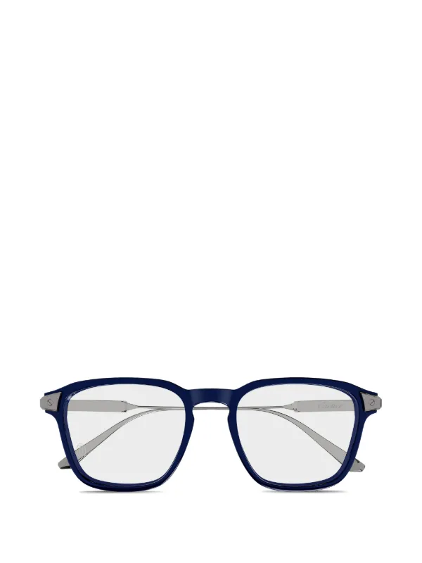 Cartier Eyewear Square Glasses in Blue