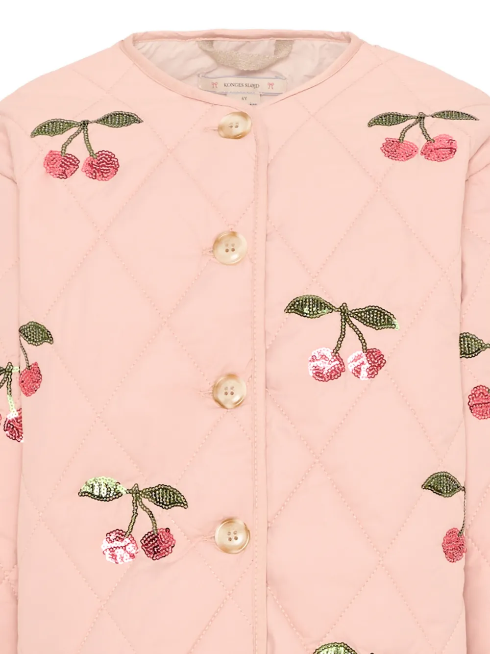  Konges Sløjd Quilted Cherry Jacket - Pink 