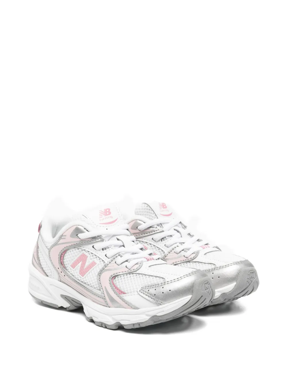 New Balance Kids 530 logo-patch sneakers - Bianco