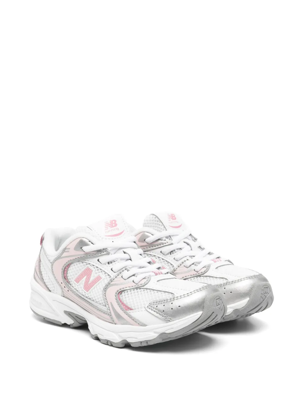 New Balance Kids 530 logo-patch sneakers - Bianco