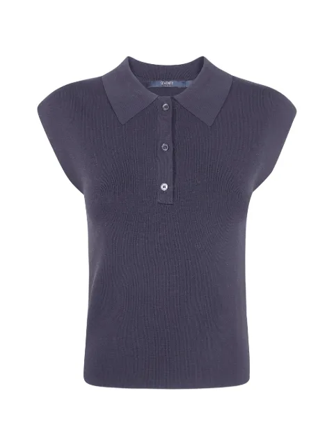 Seventy buttoned polo top