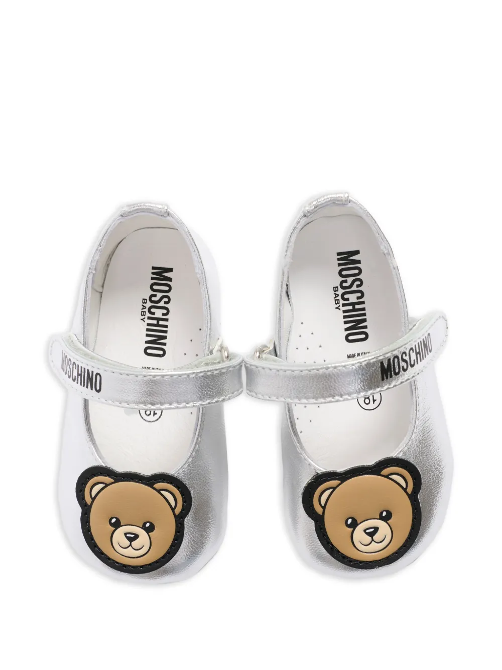 Teddy-Strap Ballerinas