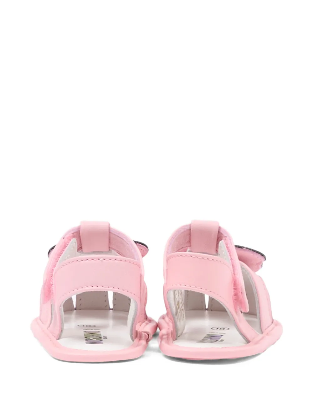 Moschino Kids logo-appliqué sandals Roze