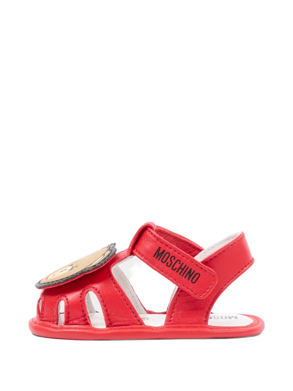 Moschino Kids Bear-applique sandals Rood