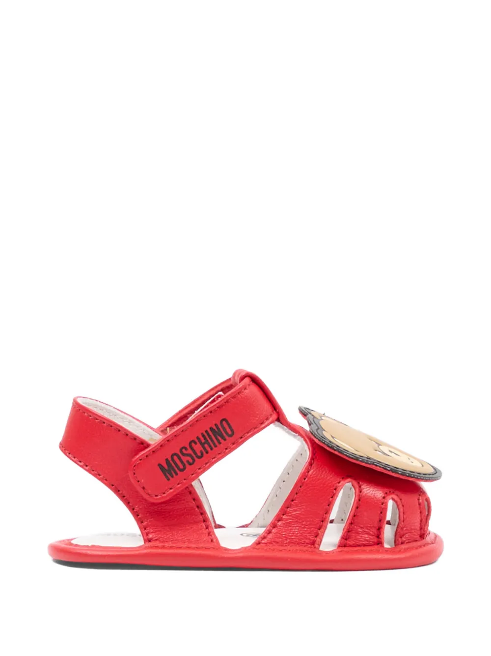 Moschino Kids Bear-applique sandals Rood