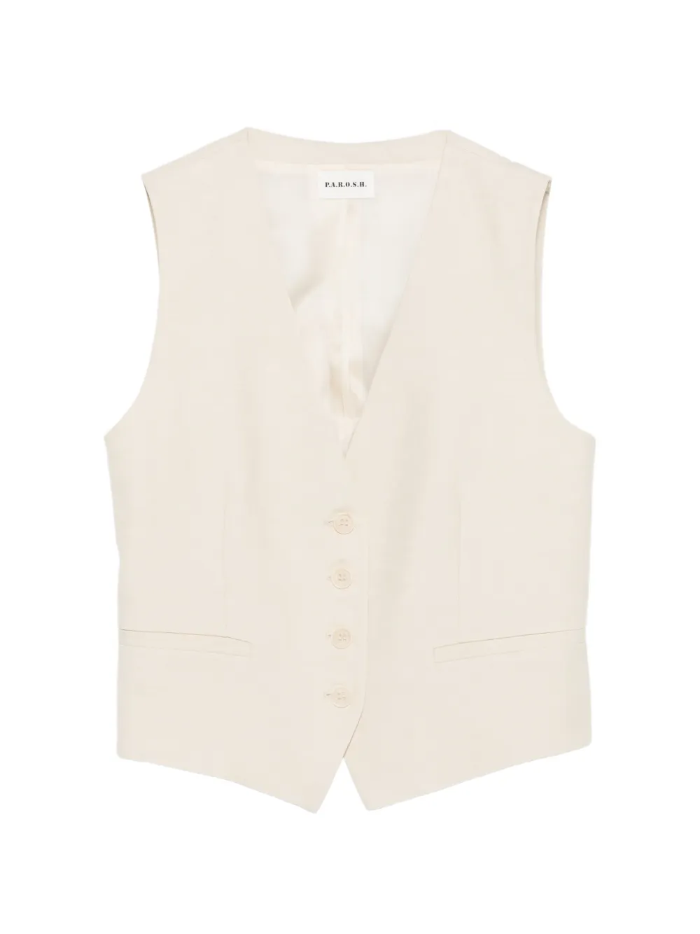 P.A.R.O.S.H. V-neck button vest - Neutrals