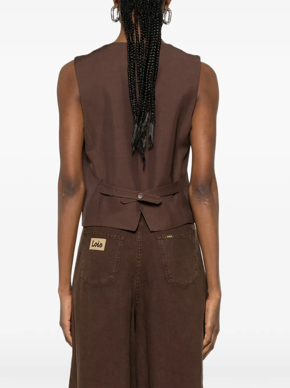 Button V-Neck Gilet