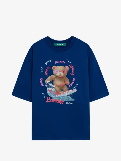BARROW round-neck printed T-shirt