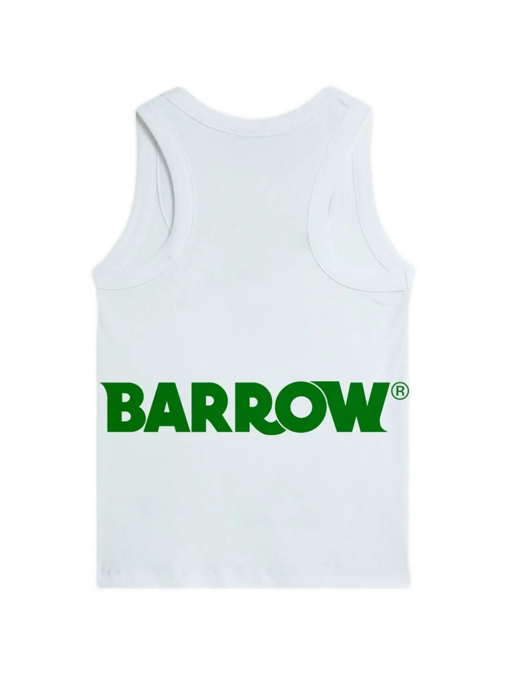 BARROW Smiley geribbelde tanktop Wit