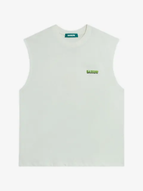BARROW sleeveless graphic tank top