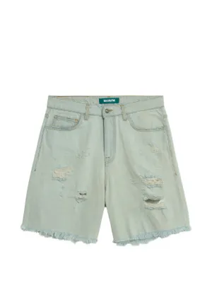 Stüssy Big Ol' Leather Shorts | Green | FARFETCH IN