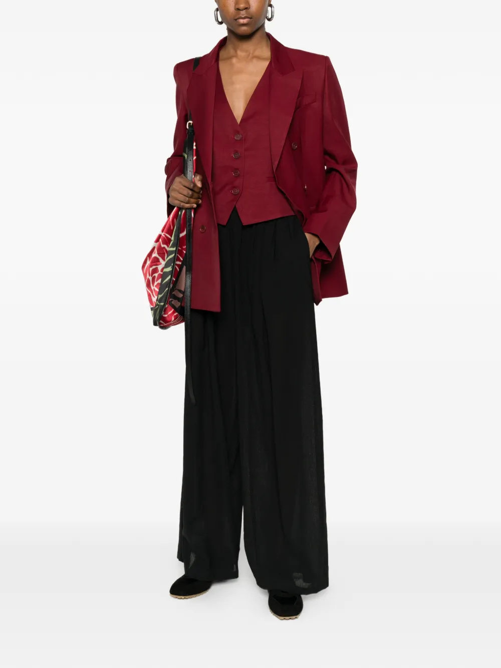  P.a.r.o.s.h. Double-breasted Jacket - Red 