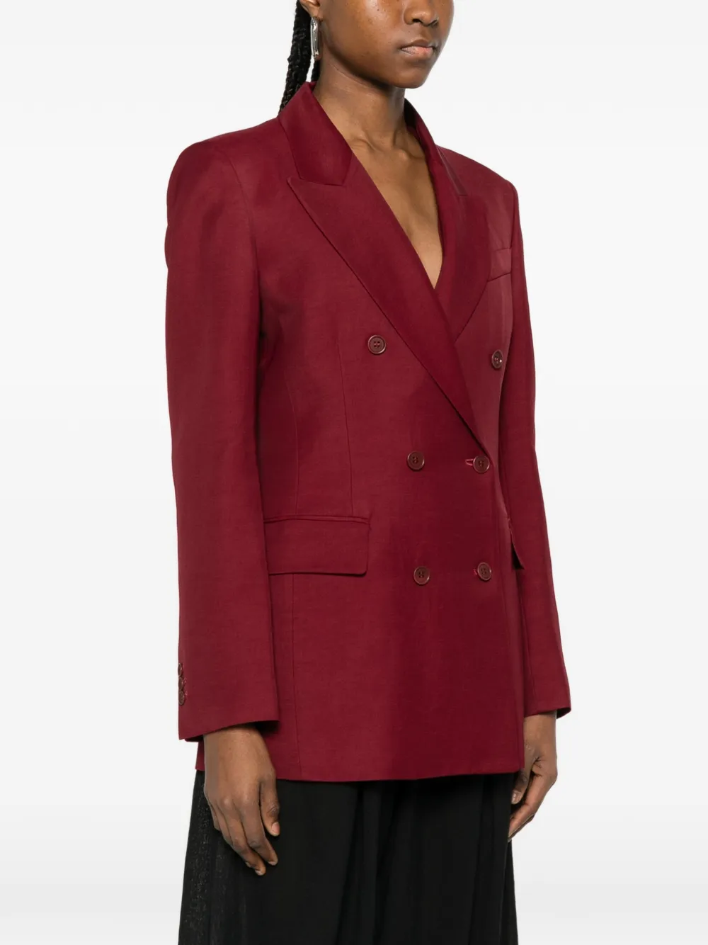  P.a.r.o.s.h. Double-breasted Jacket - Red 