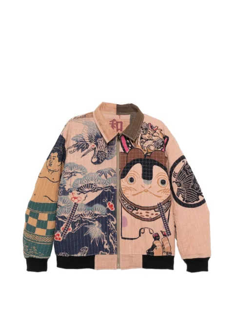Kafeneo by TBF  graphic-print reversible jacket